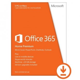 Microsoft Office 365 Home Premium - Electronic Order